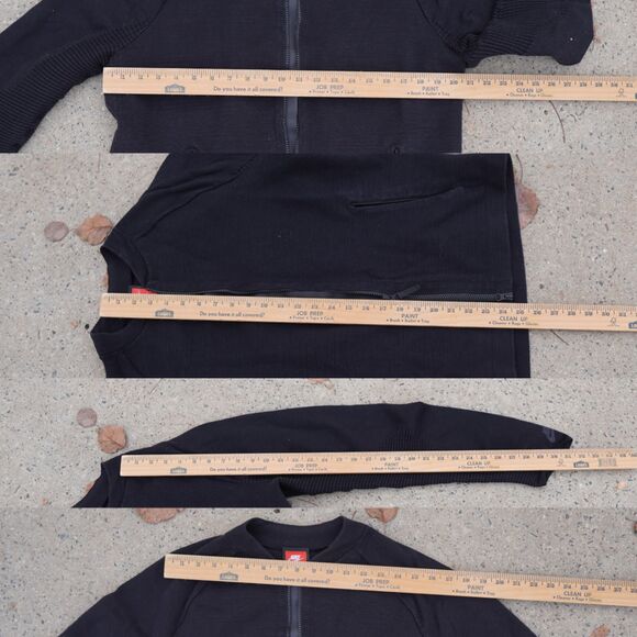 Nike Tech Pack Knit Full Zip Bomber Jacket Black Mens M Water Repellent - Picture 6 of 16